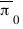 overline{π}_0