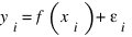 {y_i} = f(x_{i}) + {ε_i}
